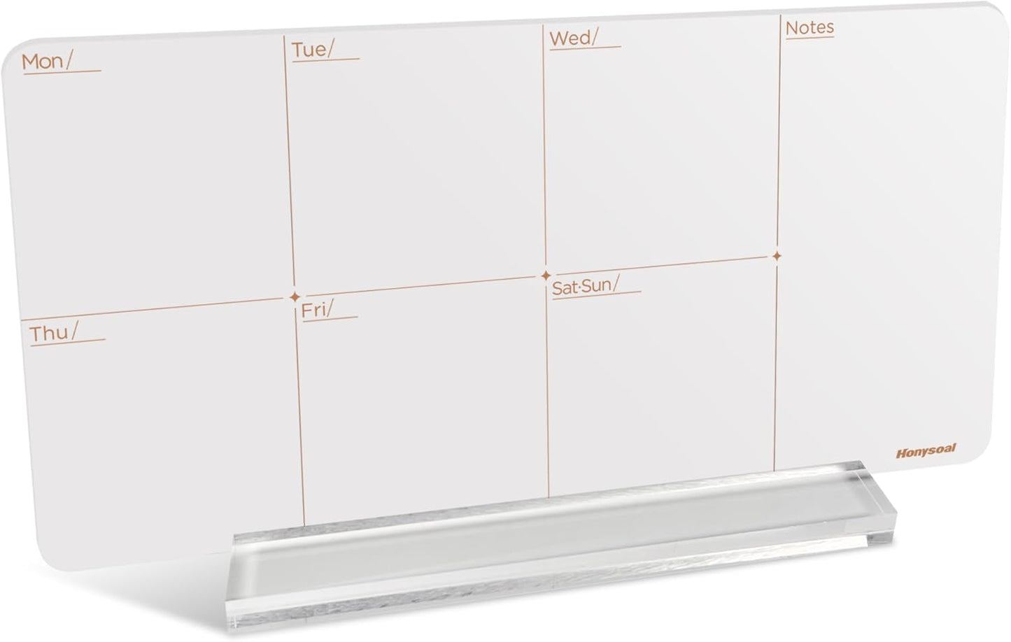 Desktop Whiteboard 12" x 6" Desktop Weekly Planner Whiteboard-Dry Erase Board-Portable Dry Erase Calendar to Do List White Board
