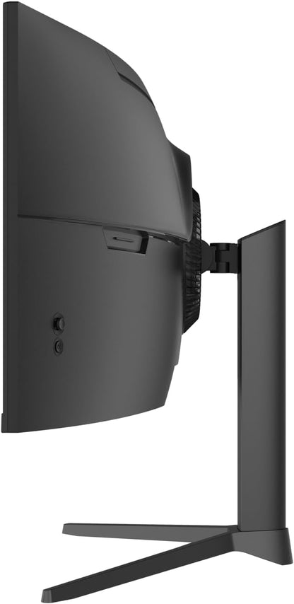 Amzfast 49 Inch Curved Monitor 120Hz DQHD 5120x1440p Ultrawide Gaming Monitor, 120% sRGB, 1500R, 1ms MPRT, HDR10, Adaptive Sync, PIP/PBP, Height Adjustable, HDMI 2.0/DP 1.4, VESA 75x75, AMZG49C7U
