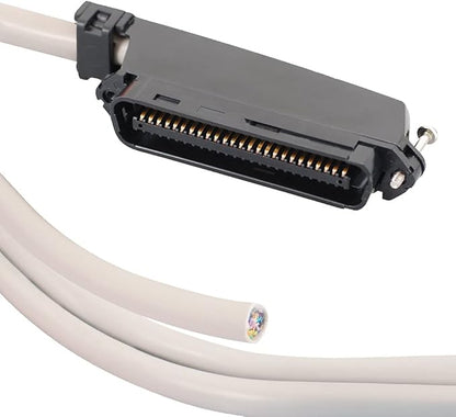 ICC Male to Open-End 25-Pair Telco Cable 25ft - Cat3 24AWG, 100% Solid Pure Copper, Gray Riser CMR Cable with 90-Degree 50-Pin Telco Connector for Voice and Low Data PBX Applications, 25 Feet