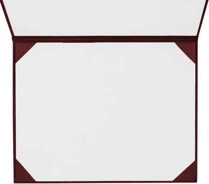 GraduationMall 8.5"x11" Smooth Padded Diploma Cover Certificate Holder Maroon,1-Pack