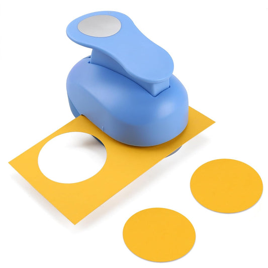LOONENG 2 Inch Circle Paper Punch - Create Perfect Circles for Handmade Craft Projects - Ideas for Scrapbooking, Card Making, DIY Photo Albums, Gift Tags, Homemade Confetti