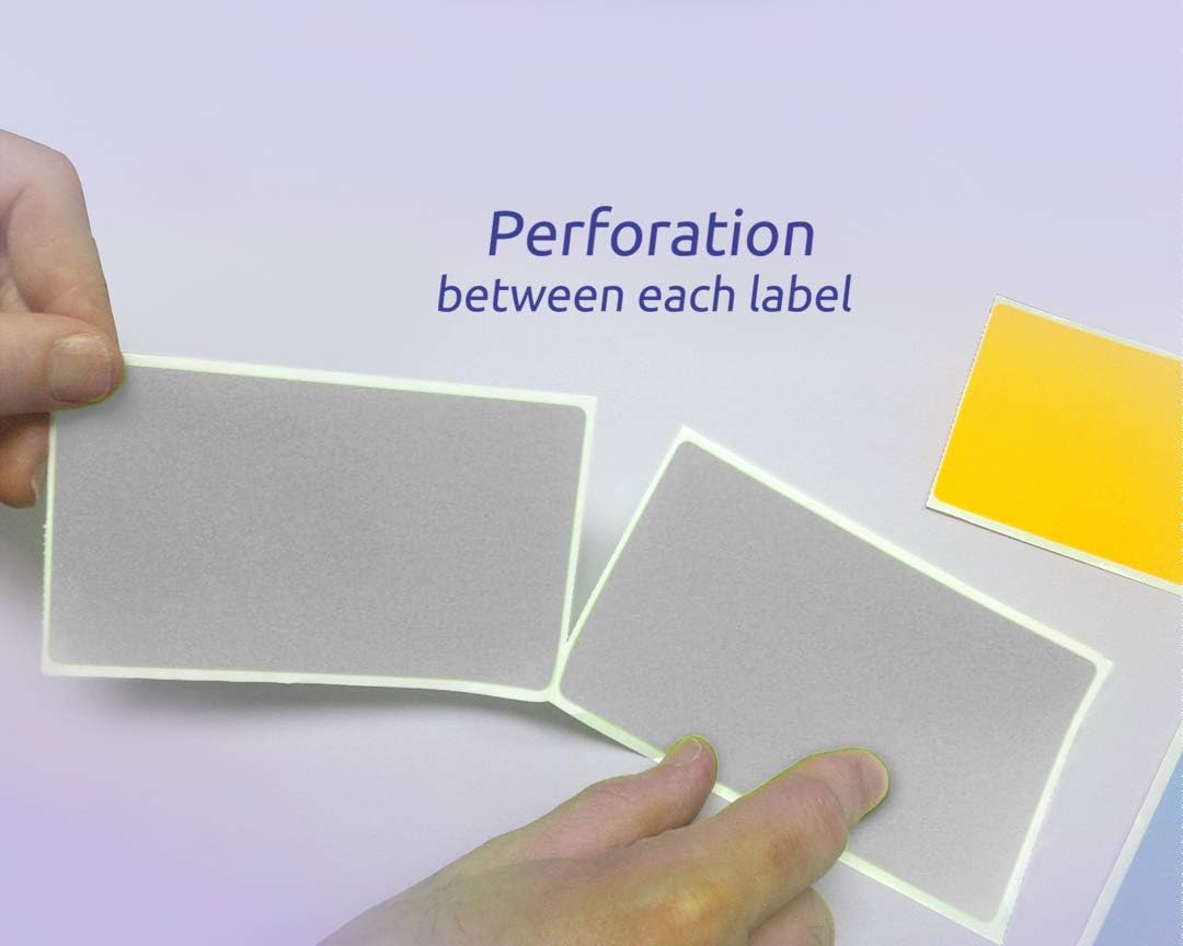 NextDayLabels 500 Rectangle Stickers (3" x 5") - Color Coding Labels Roll - Moving Labels for Boxes, Colored Inventory Stickers for Packing, Organizing, and Storage (Gray)