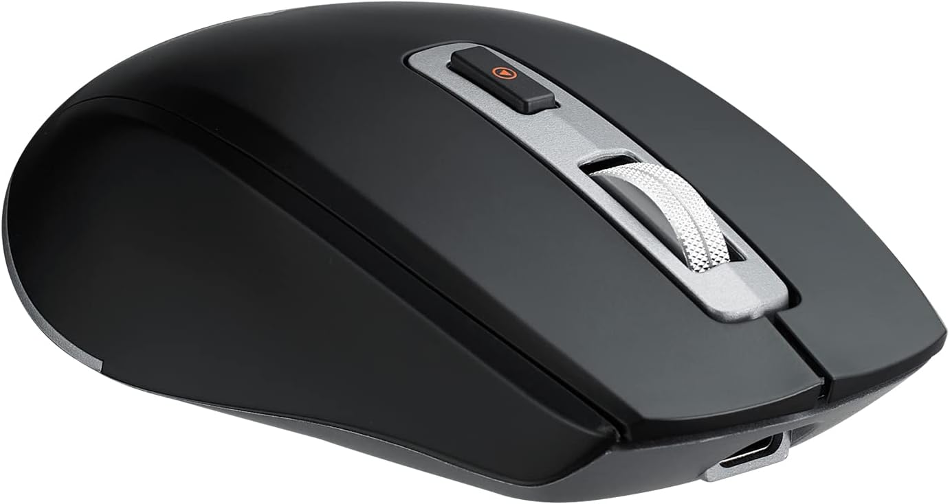 TMICE TKM01A Wireless Bluetooth Mouse Shots Controller Dual Mode (Bluetooth 5.0/ Wireless 2.4GHz) TikTok Controller and Mouse for iPhone, iPad, iOS, Android, Windows Black