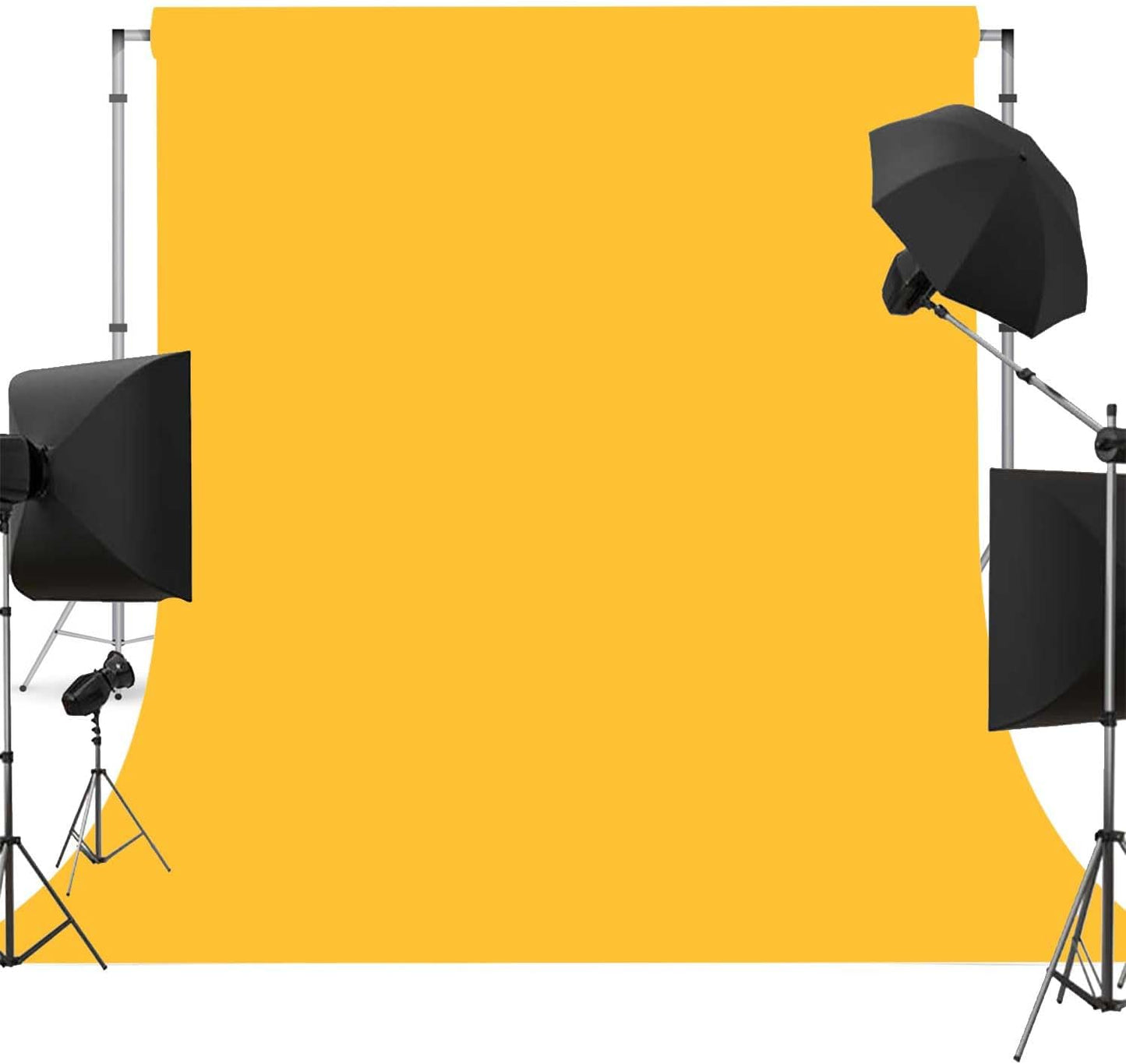 Yellow Photo Backdrop for Photoshoot Yellow Background for Photography Photo Backdrop Curtain for Party 6 x 9 FT