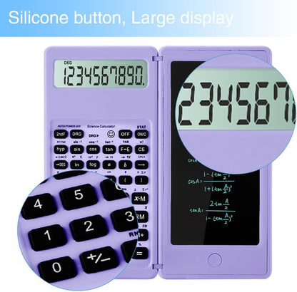 Scientific Calculators for Students, 10-Digit Large Screen, Math Calculator with Notepad, Classroom Must Haves for Middle High School Supplies & College(Purple)
