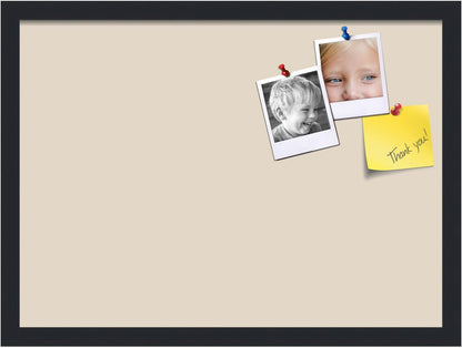 PinPix 22x16 Inch Cork Bulletin Board. This Decorative Framed Pin Board Comes with Desert Pastel Design and a Satin Black Frame. Ideal for Home Office Decor or Message Board (PinPix-1815)