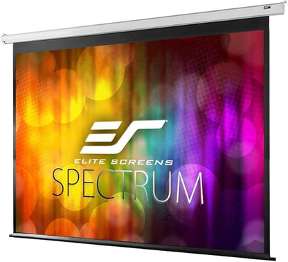 Elite Screens Spectrum Electric Motorized Projector Screen with Multi Aspect Ratio Function Max Size 120-inch Diag 4:3 + 110-inch Diag 16:9, Home Theater 8K/4K Ultra HD Ready Projection, ELECTRIC120V