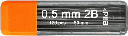 Bild Premium 1200 leads of 0.5mm 2B Mechanical Pencil Lead Refills (2B Mega, 0.5 mm)
