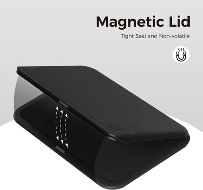 Large Stamp Pad Kit (1oz Ink Included) - 3.50"x 6.25", Magnetic Lid, Premium Quality Felt Stamp Pad (Black)