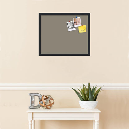 PinPix 22x18 Inch Cork Bulletin Board. This Decorative Framed Pin Board Comes with Pewter Design and a Satin Black Frame. Ideal for Home Office Decor or Message Board (PinPix-1812)