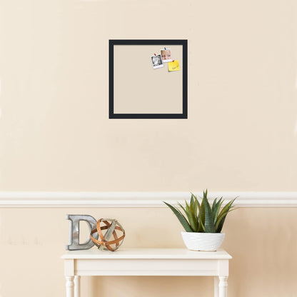 PinPix 14x14 Inch Cork Bulletin Board. This Decorative Framed Pin Board Comes with Desert Pastel Design and a Satin Black Frame. Ideal for Home Office Decor or Message Board (PinPix-1815)