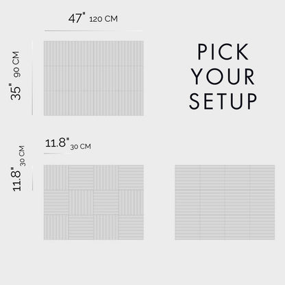 Large Cork Boards for Walls Black Felt Alternative - Slat Wall Paneling, Bulletin Board Tiles for Home Decor, Push Pin Corkboard Organizer for Office, Classroom-12-Pack Panel Kit (Baby Blue)