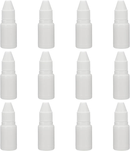 PATIKIL 0.33oz Refill Ink for Stamps and Ink Pads, 12Pcs 10ml Stamp Pad Ink Refill for Office Stamp Self Inking Stamp Date Stamp Scrapbooking, White