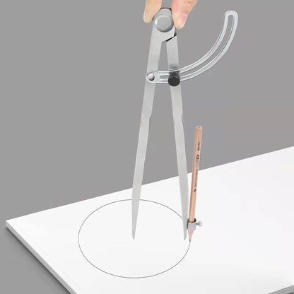 16 inch Compass for Geometry, Compass for Woodworking, Precision Woodworking Compass with Wing Divider and Pencil Holder, Large Compass for Geometry, Woodworking Compass, Drafting, Drawing Compass