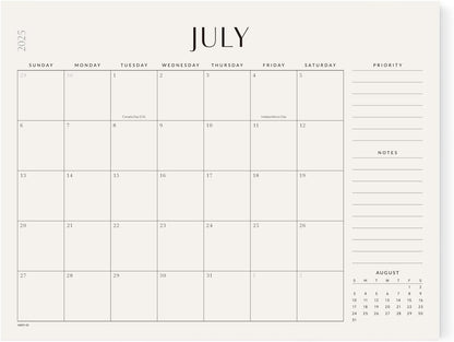 Jotsome Desk Calendar 2025-2026, Academic Desk Pad Calendar From July 2025 to December 2026 22x17 inch, Desk Blotter Calendar for Home and Office, Easy Planning (Jul 2025 - Dec 2026, Extra Large)