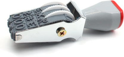 WANLIAN 3 Digit Number Stamp Rolling Stamps Personalized Office Number Symbol Rubber Wheel Stamp Roller Rubber Stamps Multi-Function DIY Changeable Roller Stationery