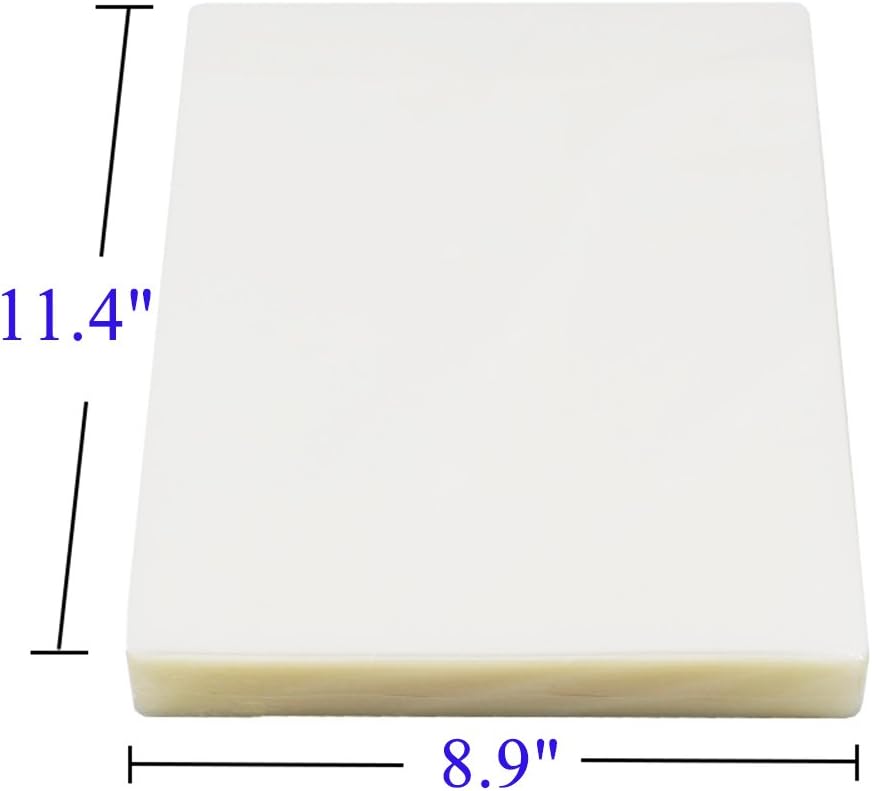 Immuson Thermal Laminating Pouches 8.9 x 11.4, 3Mil Thickness, Crystal Clear Finish, 200 Pack