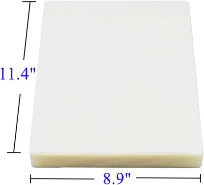 Immuson Thermal Laminating Pouches 8.9 x 11.4, 5 Mil Thickness, Crystal Clear Finish, 100 Pack