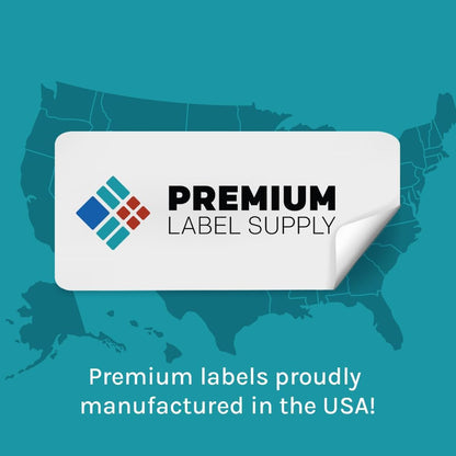 Premium Label Supply Glossy Clear Labels – 3.5" x 5" – Laser/Inkjet Compatible – (4 per Sheet), 500 Sheets – 2,000 Total Adhesive Labels