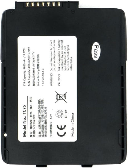 TC77 Battery Replacement for Zebra Symbol Motorala TC77 TC70 TC72 TC75 TC55 Series Barcode Scanner BT-000318 Battery