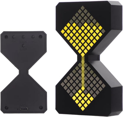 LED Digital Electronic Hourglass Gravity Induction Timer, 1 to 30 Minutes Free Adjustment,DIY Digital Timer, Suitable for Kitchen, Room, Classroom, Office (Yellow)