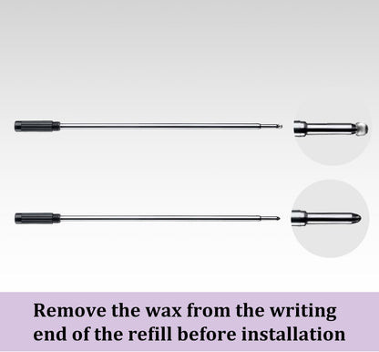 Black Ink Refills (10pcs), Replaceable Pens Refills, 1mm Medium Tip - Black