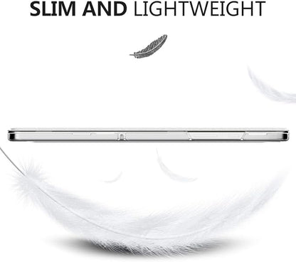 MoKo Case for Galaxy Tab A9+/A9 Plus 11 inch 2023, Slim Stand Protective Smart Cover with Hard PC Translucent Back Shell for Tab A9 Plus Tablet (SM-X210/X216/X218), Auto Wake/Sleep, White