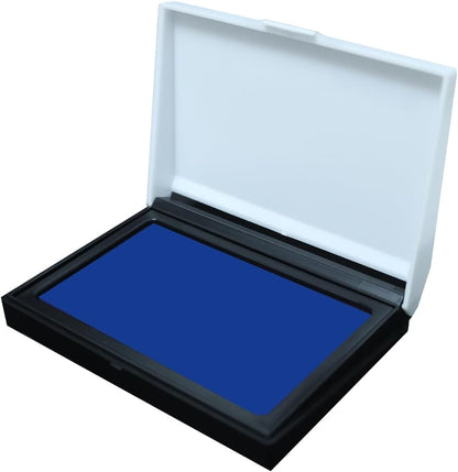 Blue Ink Stamp Pad 2.75" x 3.93", Ink Paste Used for Office, Home, Crafting, DIY (Blue)