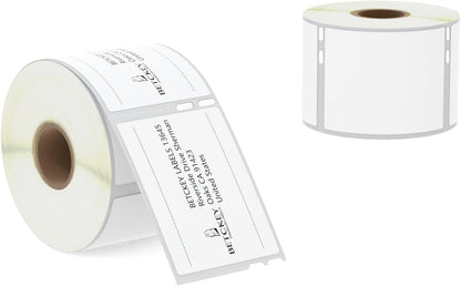 BETCKEY - Compatible DYMO 30324 (2-1/8" x 2-3/4") Multipurpose Labels, Perforated, Compatible with DYMO Labelwriter 450, 4XL, NOT Fit 550 & 5XL [2 Rolls/800 Labels]