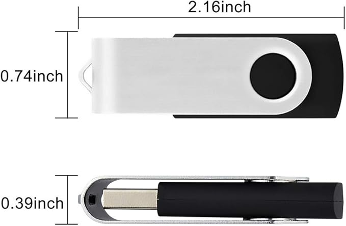 Aiibe 5 Pack 32 GB Flash Drive 32GB USB Flash Drive USB 2.0 Memory Stick Thumb Drive 32GB Multi Pack USB Drives (32G, 5 Mixed Colors: Black Red Yellow White Purple)