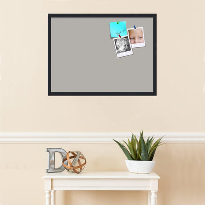 PinPix 30x22 Inch Cork Bulletin Board. This Decorative Framed Pin Board Comes with Dark Stone Design and a Satin Black Frame. Ideal for Home Office Decor or Message Board (PinPix-1808)