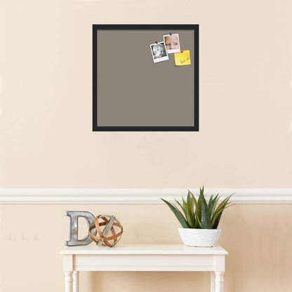 PinPix 20x20 Inch Cork Bulletin Board. This Decorative Framed Pin Board Comes with Pewter Design and a Satin Black Frame. Ideal for Home Office Decor or Message Board (PinPix-1812)