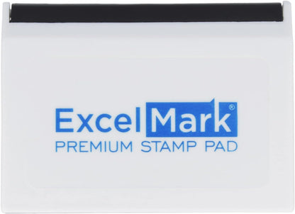 ExcelMark Ink Pad for Rubber Stamps 1-7/8" x 3-1/8"- Blue