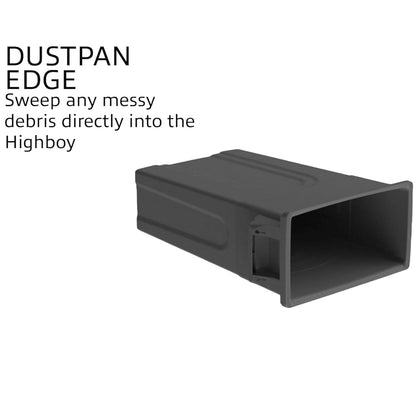 United Solutions Highboy Waste Container, 23 Gallon, Space Saving Slim Profile and Easy Trash Bag Removal, Indoor or Outdoor Use, Integrated Handles for Easy Carrying, 4-Pack, Black.