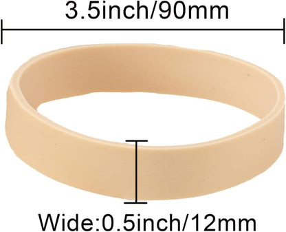 AMUU Rubber Bands Size #84 Tactical Elastics Bands 50 Pack Wide Thick Rubber Bands for Office Supplies File Small (3-1/2" x 1/2'')