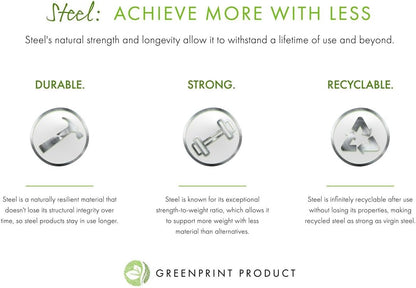 Displays2go Single & Multi-Tiered Metal Mesh Literature Wall Rack, 10-20 Pockets - Silver (MSHWL10SLV)