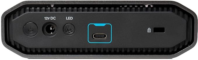 SanDisk Professional 12TB G-Drive Enterprise-Class External Desktop Hard Drive - 7200RPM Ultrastar HDD Inside, USB-C (10Gbps), USB 3.2 Gen 2, Mac Ready - SDPHF1A-012T-NBAAD