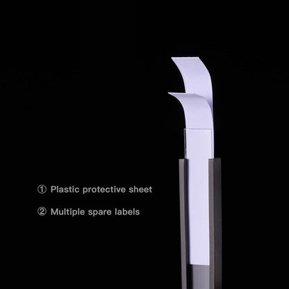 Eeoyu Magnetic Label Holders with Magnets Magnetic Data Card Holders with Clear Plastic Protectors for Metal Shelf, Whiteboard, Set of 30 (0.5 x 2 Inch)