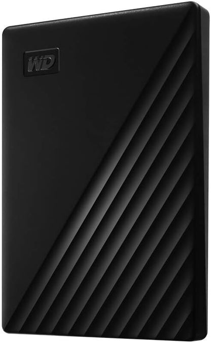 WD 1TB My Passport, Portable External Hard Drive, Black, backup software with defense against ransomware, and password protection, USB 3.1/USB 3.0 compatible - WDBYVG0010BBK-WESN