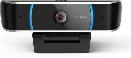 Amcrest 5-Megapixel Webcam with Microphone, Web Cam USB Camera, Computer HD Streaming Webcam for PC Desktop & Laptop w/Mic, Wide Angle Lens & Large Sensor for Superior Low Light (AWC5100)