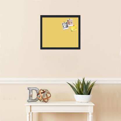 PinPix 18x15 Inch Cork Bulletin Board. This Decorative Framed Pin Board Comes with Honey Pastel Design and a Satin Black Frame. Ideal for Home Office Decor or Message Board (PinPix-1810)