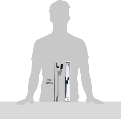 Deli Long Reach Stapler with 1000 Staples, 20 Sheet Capacity, Long Arm Standard Staplers for Booklet or Book Binding, Silver