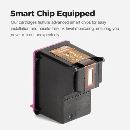 LD Products Remanufactured Ink Cartridge Replacement for HP 62XL C2P07AN High Yield (Color, 2-Pack) Compatible with The Following HP Printer Model Envy 5540