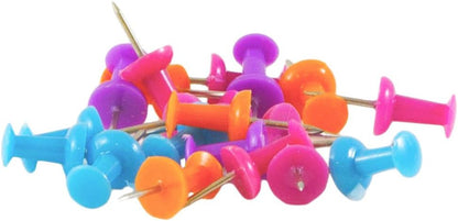 JAM PAPER Colorful Push Pins - Assorted Color Pushpin Jar - 2 Packs of 150