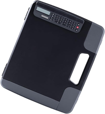 Cabilock Box Binder Portfolio Writing Pad Paper Storage Box Clipboard with Calculator A4 Clipboard A4 Files Storage Holder Writing Board Storage Rack Document Clipboard Case A4
