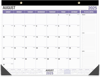 Large Desk Calendar 2025-2026, Runs from August 2025 to December 2026, 22" x 17" Desk Calendars with to-do List, 17 Months Calendar 2025, Extra Large Desk Calendar for Home or Office