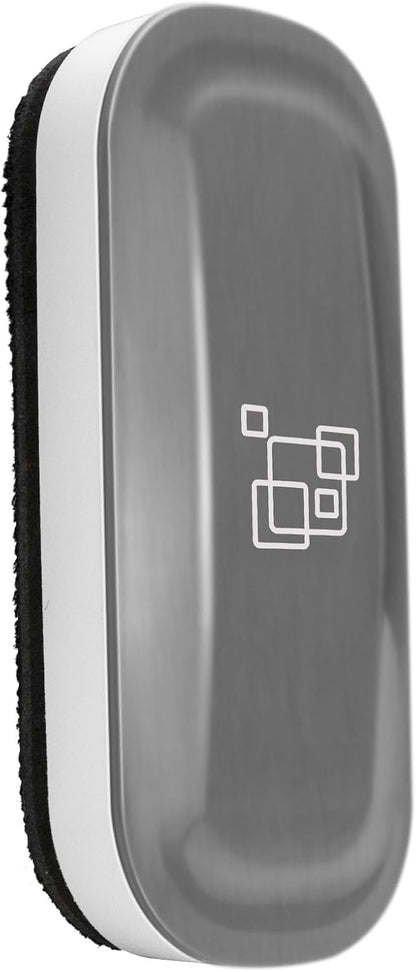 maxtek Magnetic Dry Erase Eraser, Glass Board Erasers, 1 Pack, Whiteboard Eraser for Dry Erase Board, Glass Board, Calendar Board, Office and School Supplies (Gray)