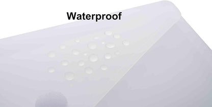 9x7 Clear Plastic Envelopes Hook Loop Closure Receipt Stickers Storage Holder 40 Pack