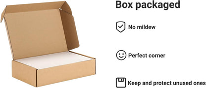 25 Pcs Book Board, Binder Board, Cover Board, Heavy Duty Chipboard for Book Binding, DIY Cardboard (White, 9 x 6 Inch 80PT)