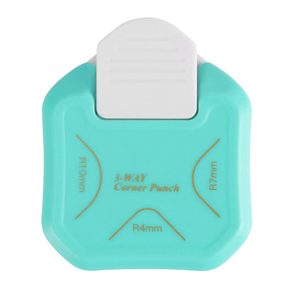 MyArTool 3 Way Corner Rounder Punch, 4mm, 7mm, 10mm 3 in 1 Corner Cutter for Paper Crafts, DIY Projects, Laminate, Photo Corner, Card Making and Scrapbooking